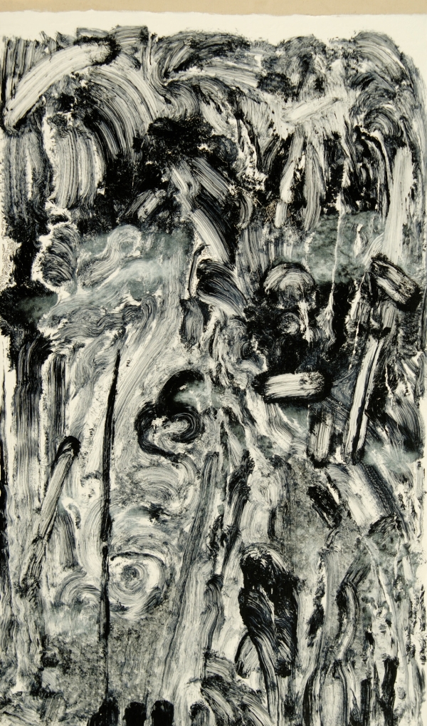 《须弥山》陈东杰，布上丙烯.133CMX226CM，2011